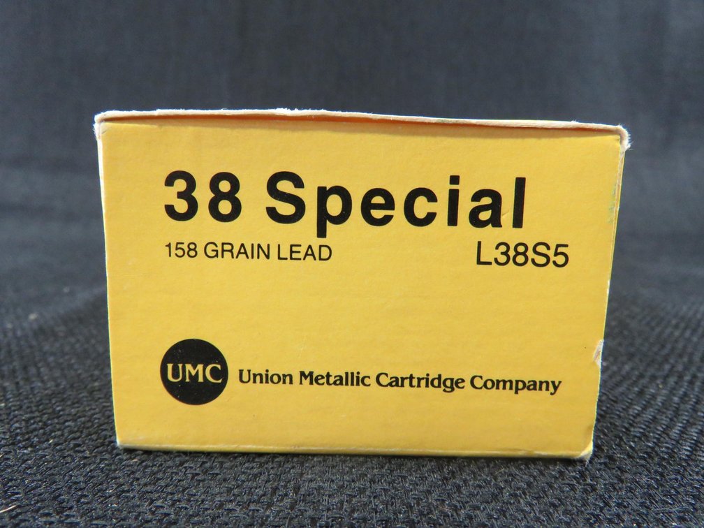 38. Special, 50 Rounds, 158 Grain Lid, Union Metallic Cartridge Company.