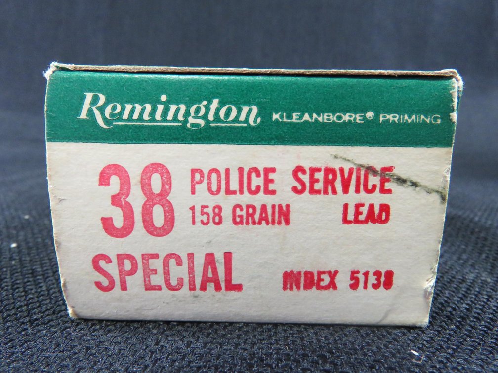 38 Special Police Service, 50 Rounds,158 Grain Lead, Remington