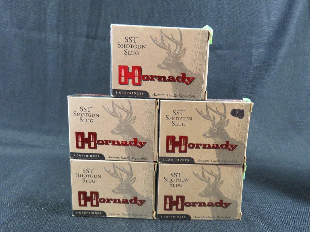 20 Gauge, 25 Rounds, 250 Grain FTX Slug, Hornady