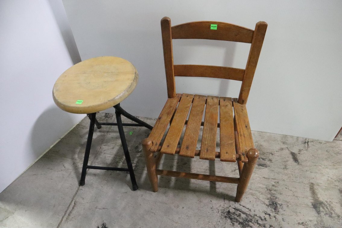 Child's Chair and Stool