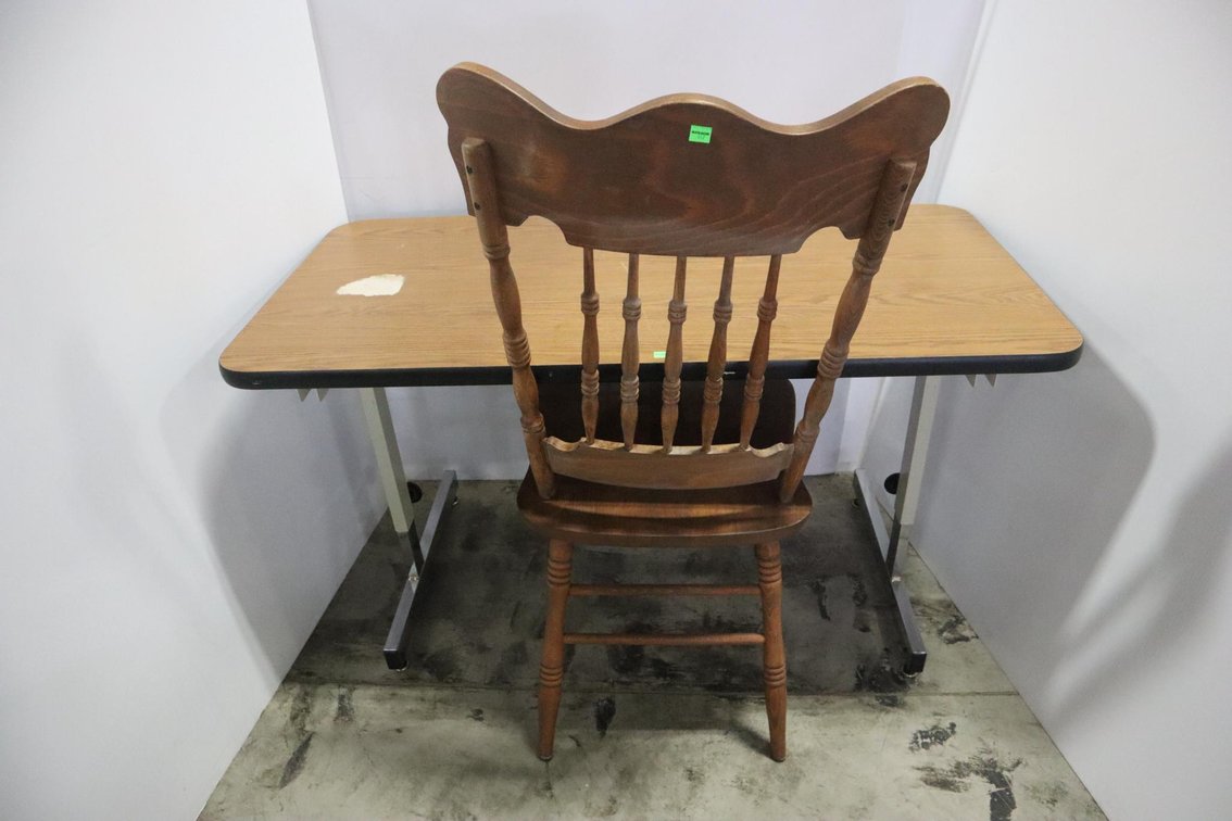Adjustable Height Desk and Chair