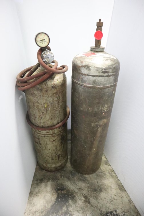 Acetylene Tank, Torch and Tank