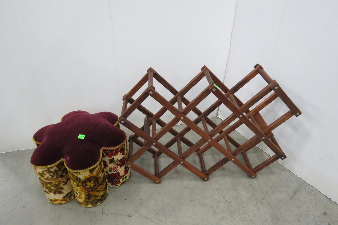 Footstool and Folding Rack
