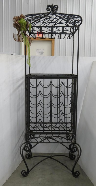 Wrought Iron Wine Wine Bottle Rack