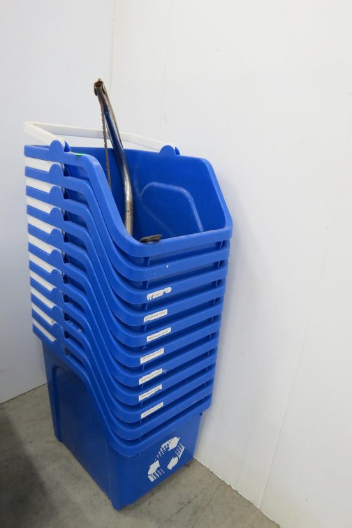 Stack of Plastic Bins