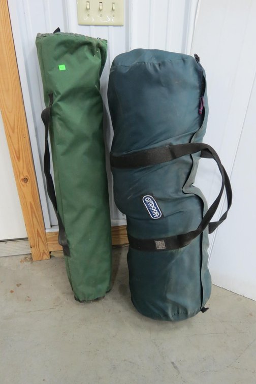 Camping Gear, Cabela's Sleeping Bag and A Folding Cot