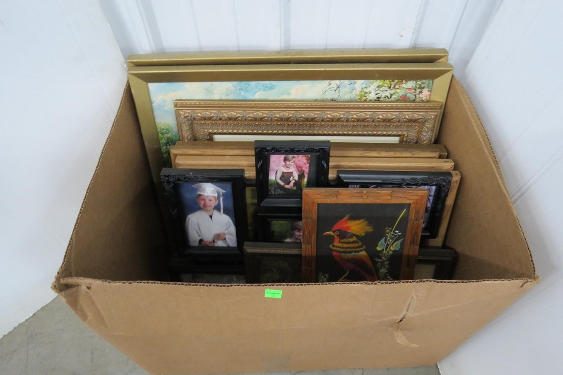 Box of Framed Pictures