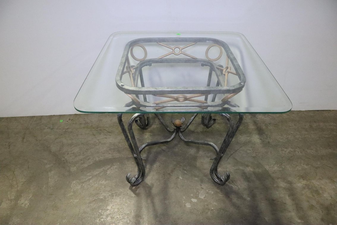 Glass Top Side Table