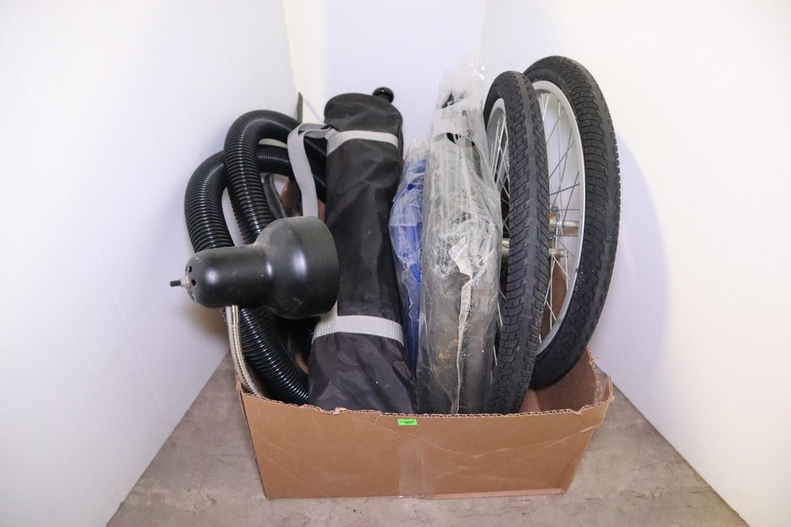 Plastic Tarps, Bike Wheels, Tripod