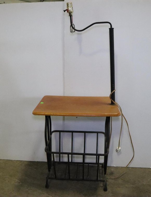 Side Table With Lamp