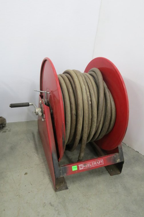 Hose Reel With Air Hose, 100 feet
