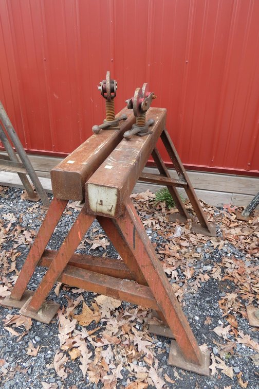 Pair of Welding Shop Metal Saw Horses