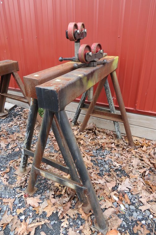 Pair of Welding Shop Metal Saw Horses