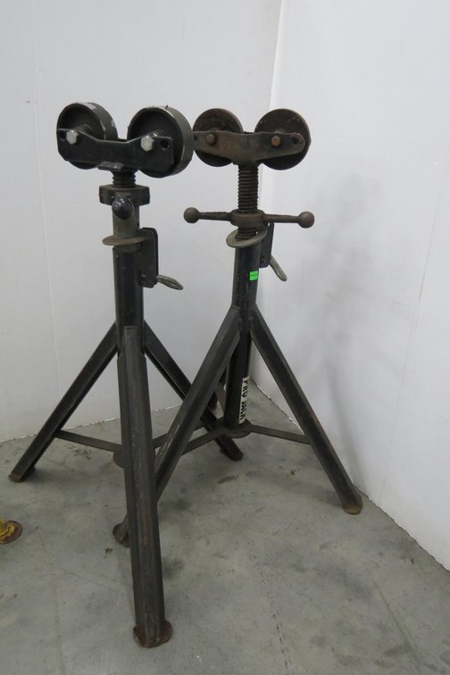 Pair of Roller Pipe Stands