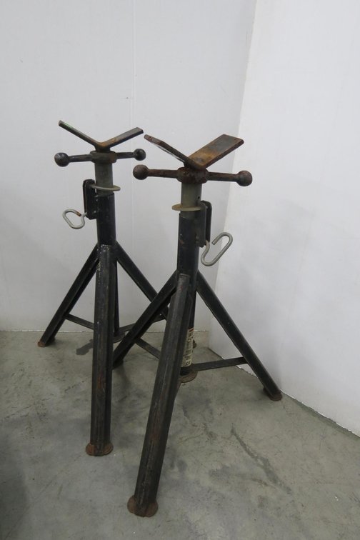 Pair of Adjustable Shop Stands