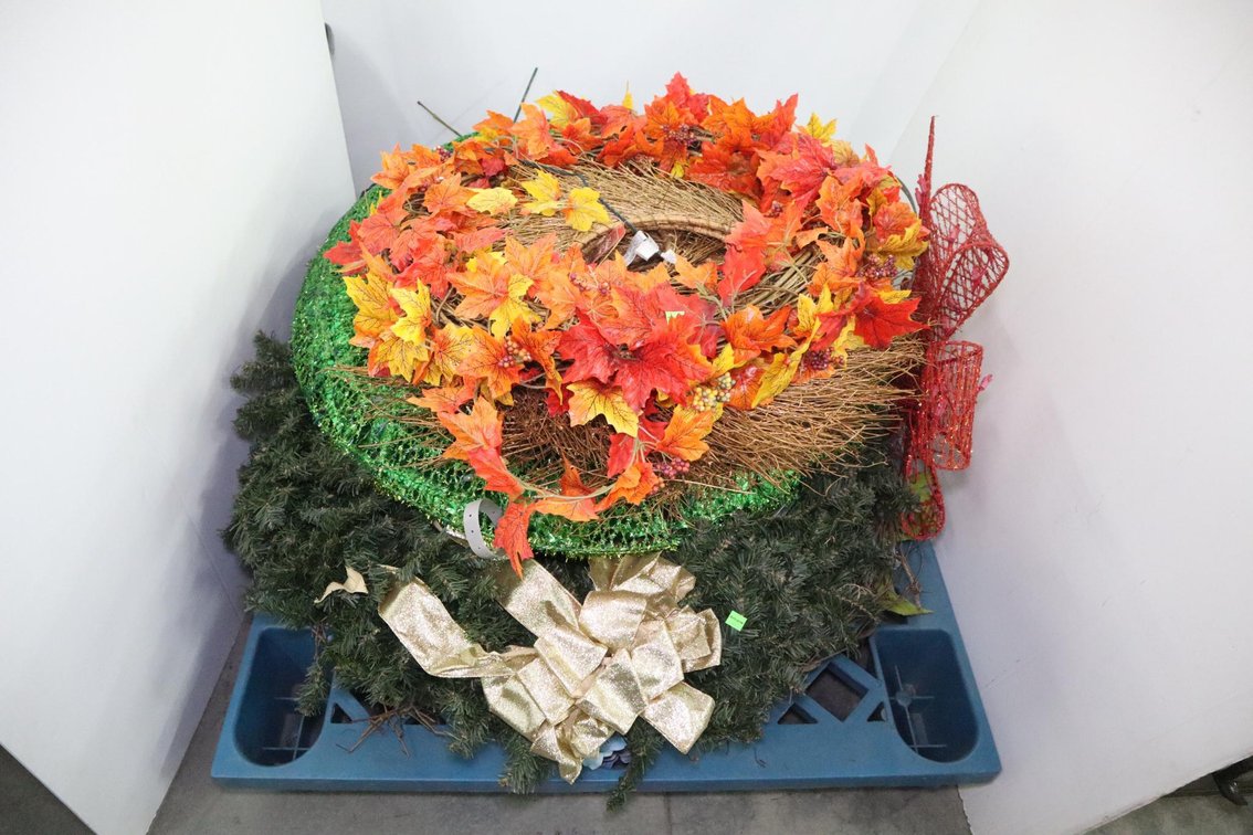 Large Wreaths and Fall Decorations