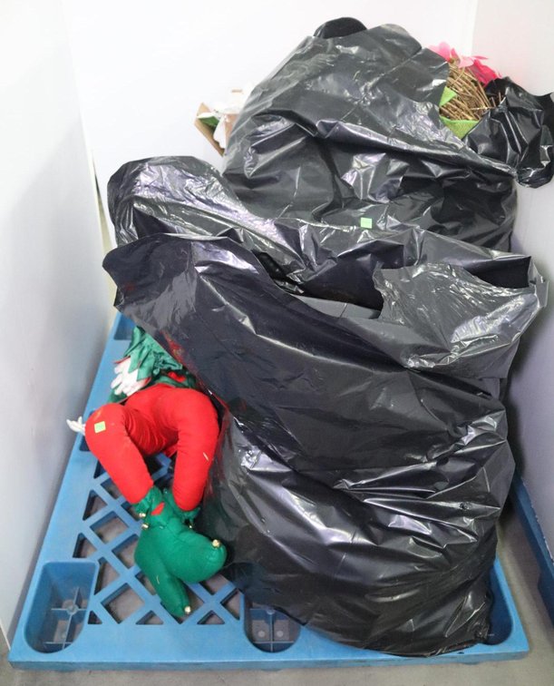Group of Christmas Decorations, Wreaths and More