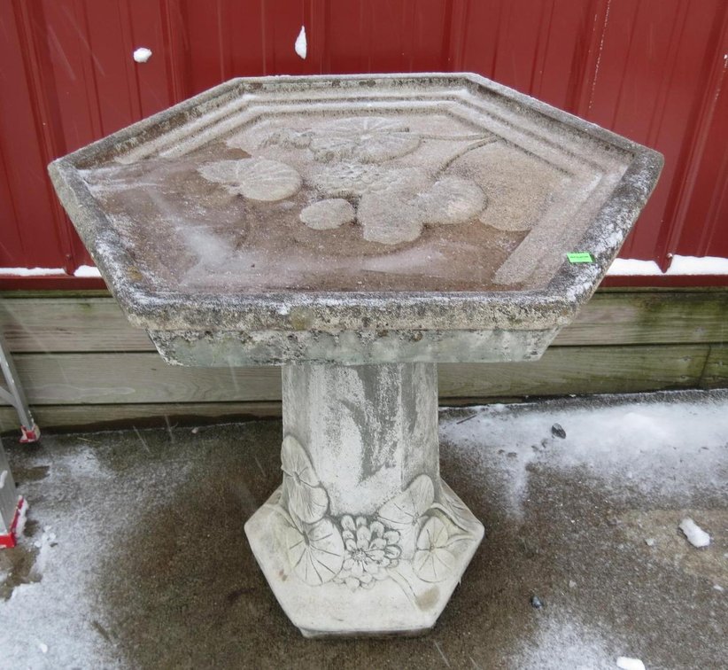 Cement Bird Bath