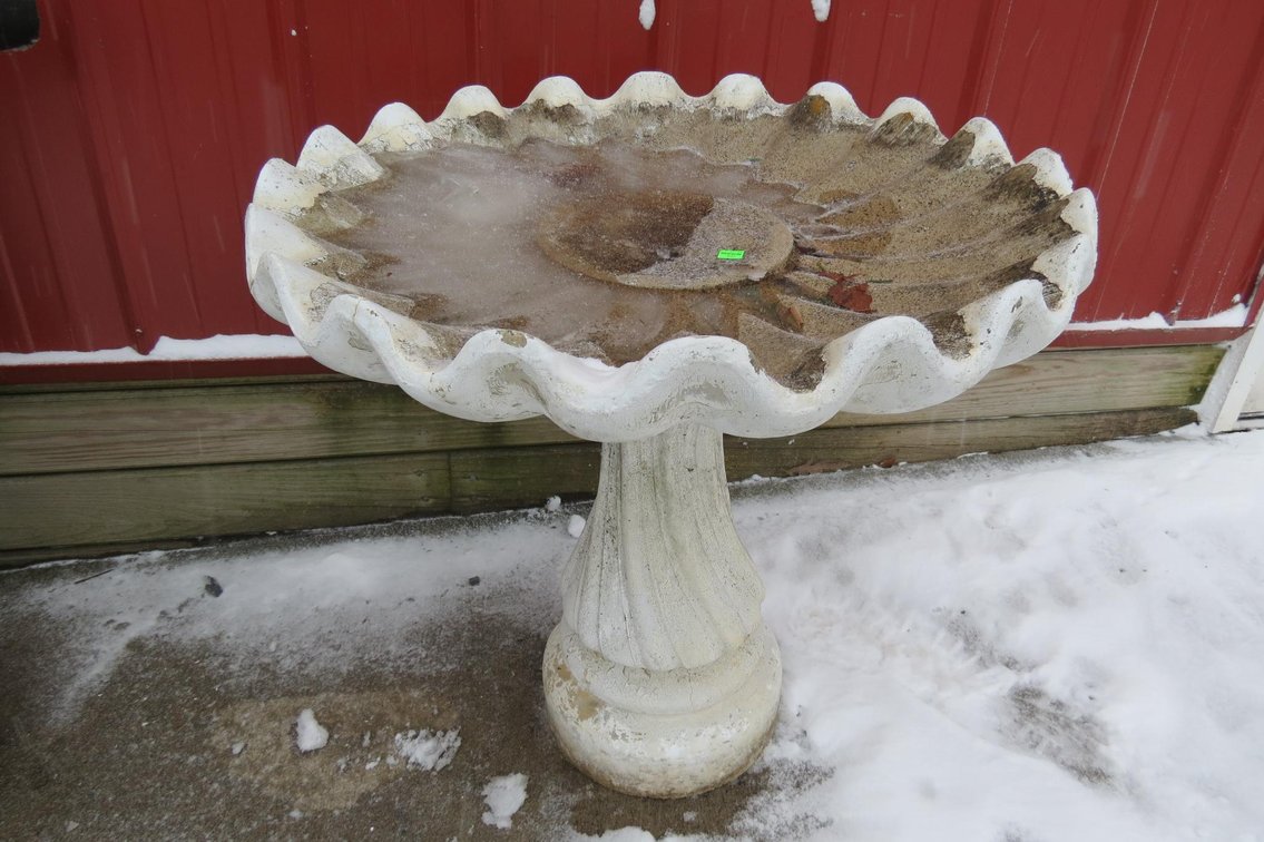 Cement Bird Bath