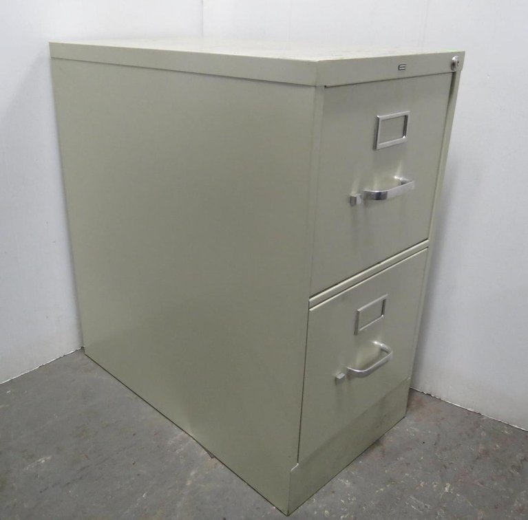 2 Drawer Metal File Cabinet