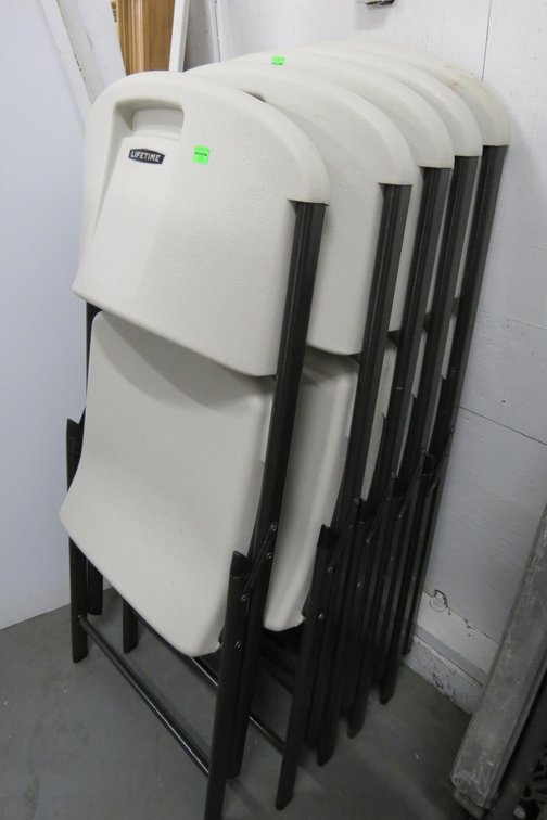 5 Lifetime Folding Chairs