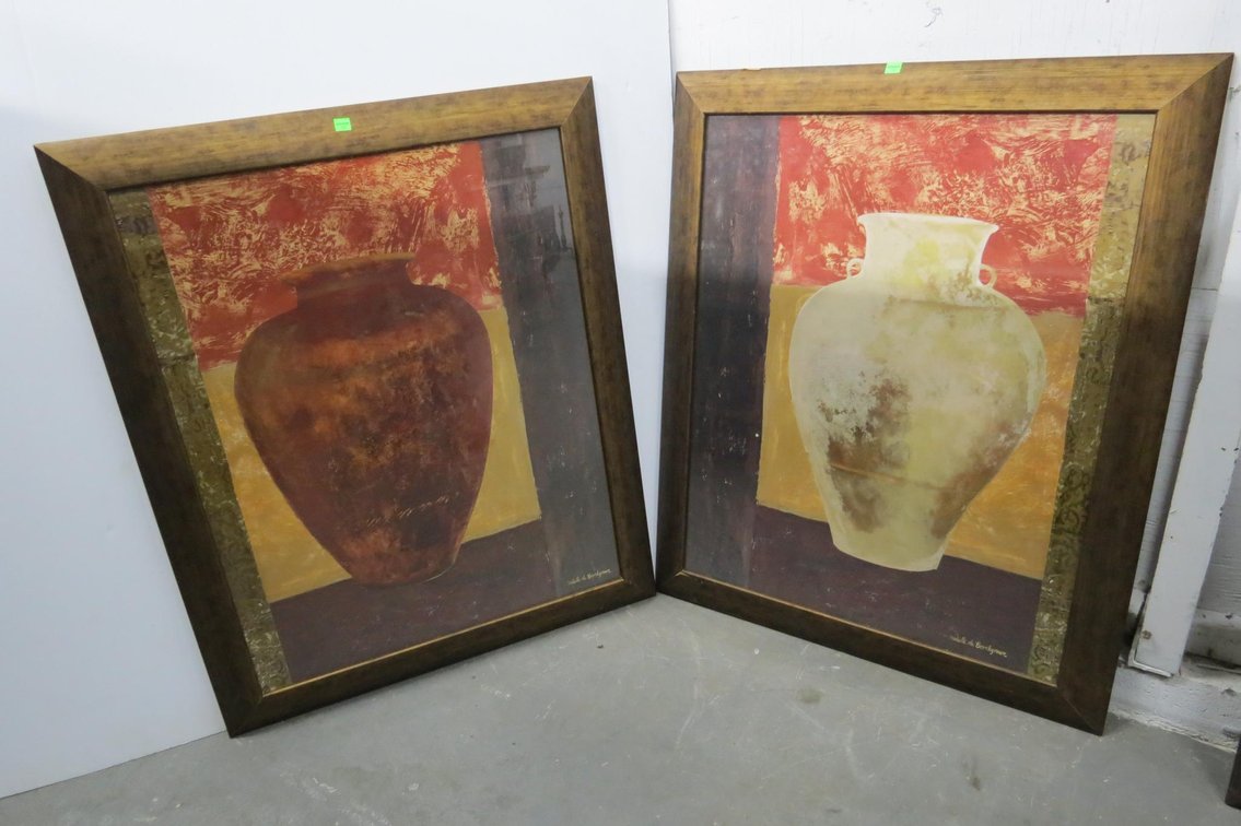 Pair of Large Framed Pictures