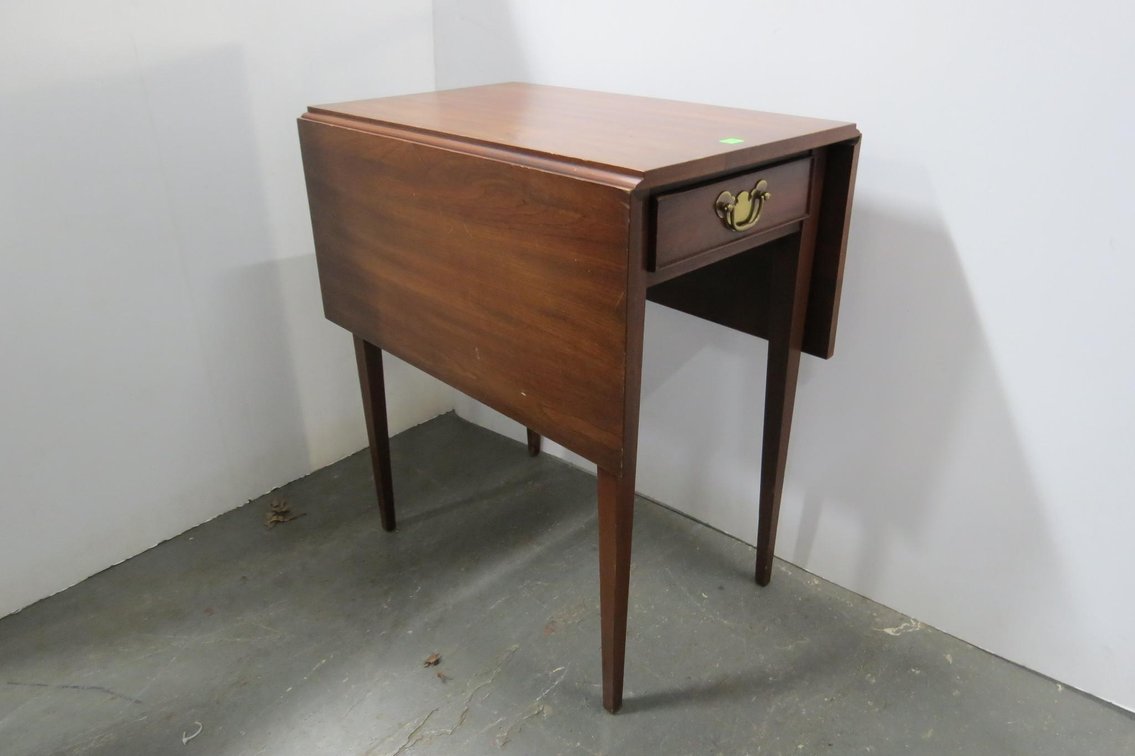 Henkel Harris Solid Cherry Drop Leaf End Table