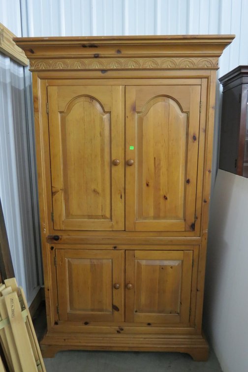 Pine Cabinet, Bottom Door Needs Repair