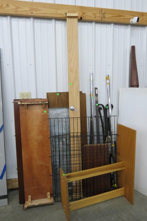 Group of Miscellaneous, Table Extension Leaves, Cabinet Shelves and More