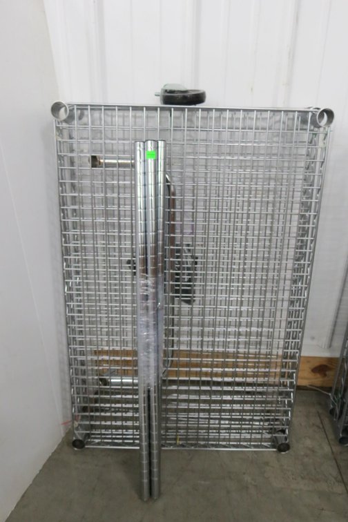 Disassembled Stainless Steel Shelf Cart