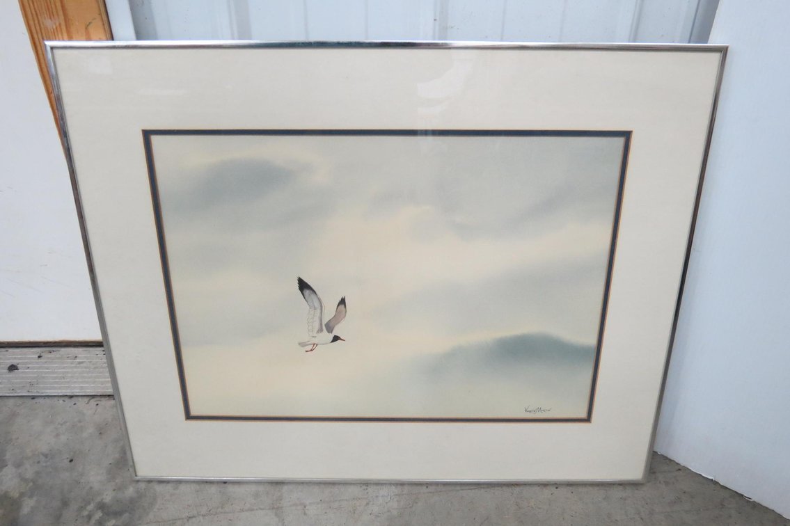 Vernon Martin Framed Watercolor Painting
