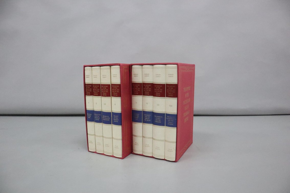 The History of The Decline and Fall of The Roman Empire Book Set Volumes 1-8 By Edward Gibbon, Folio Society