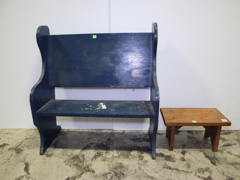 Toddler Bench and Step Stool