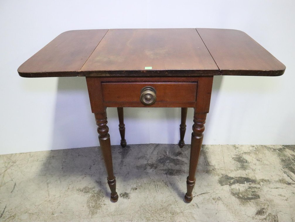 Drop Leaf Side Table With Drawer