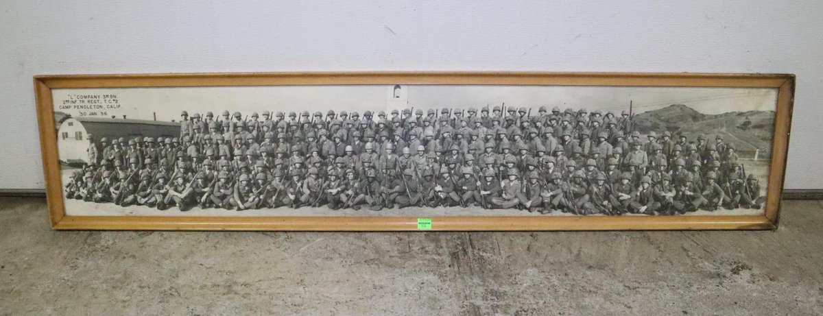 1956 "L" Company 3rd BN Camp Pendleton California, January 30, 1956 Framed Photo