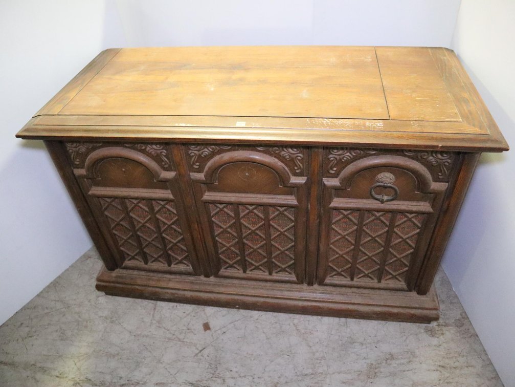 RCA Record and Eight Track Stereo Cabinet, Not Tested