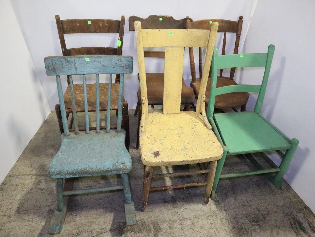 Six Vintage Chairs