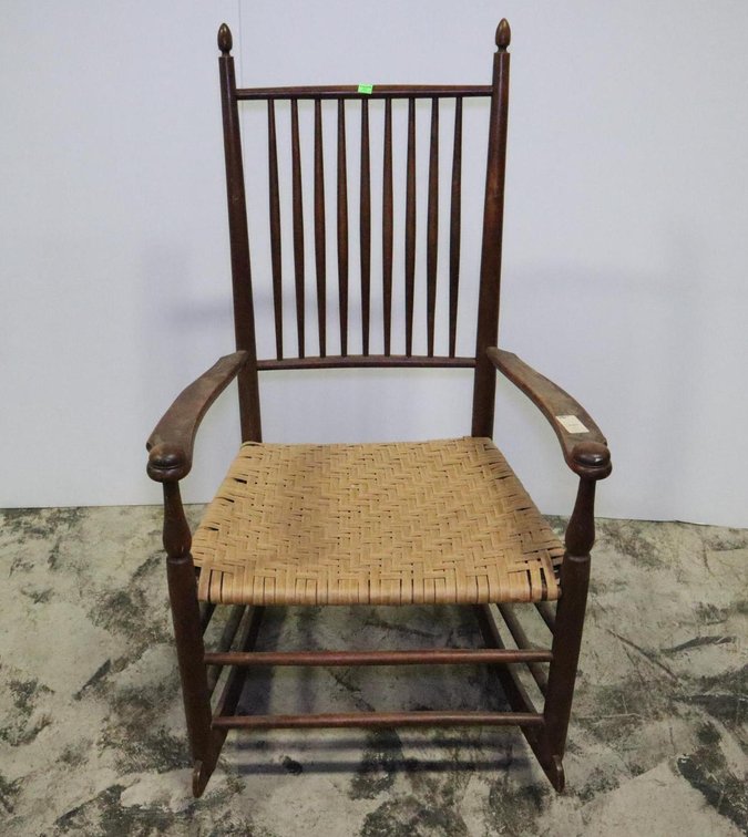 Woven Seat Rocking Chair