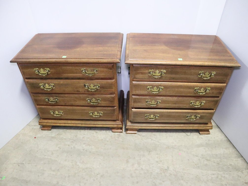 (2) Four Drawer Nightstands