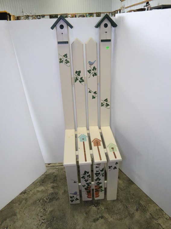 Decorative Straight Back Chair