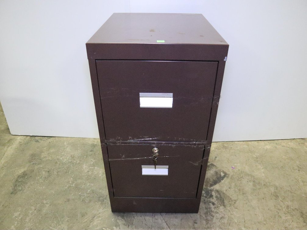 Two Drawer Metal Filing Cabinet