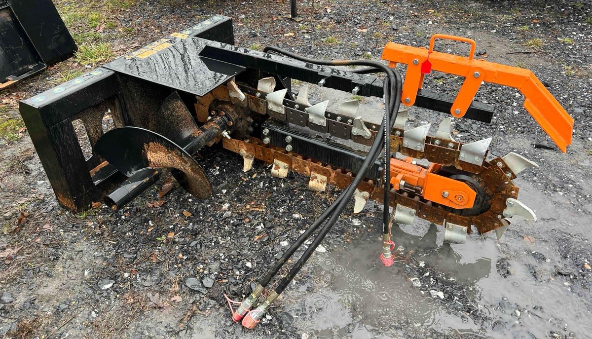 2022 Trencher Hydraulic Skidsteer Attachment by Mower King
