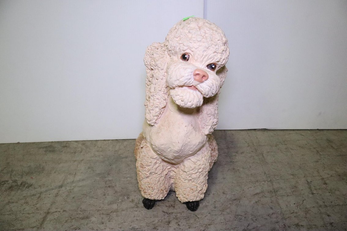 Ceramic Poodle Statue