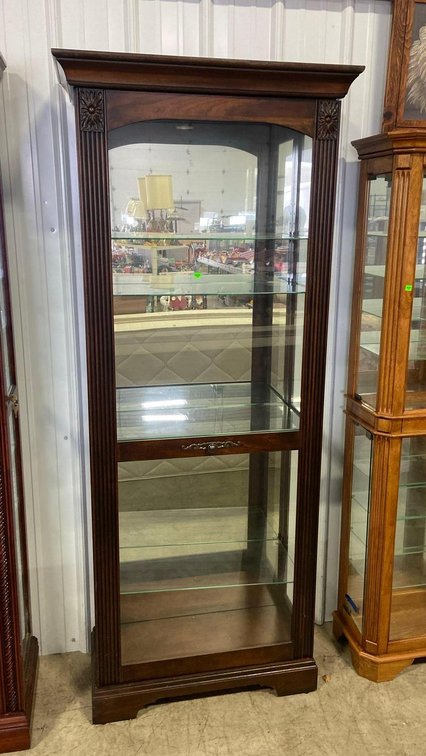 Illuminated Curio Cabinet - No Key (unlocked)