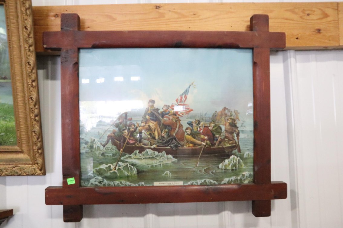 Washington Crossing The Delaware Framed Print