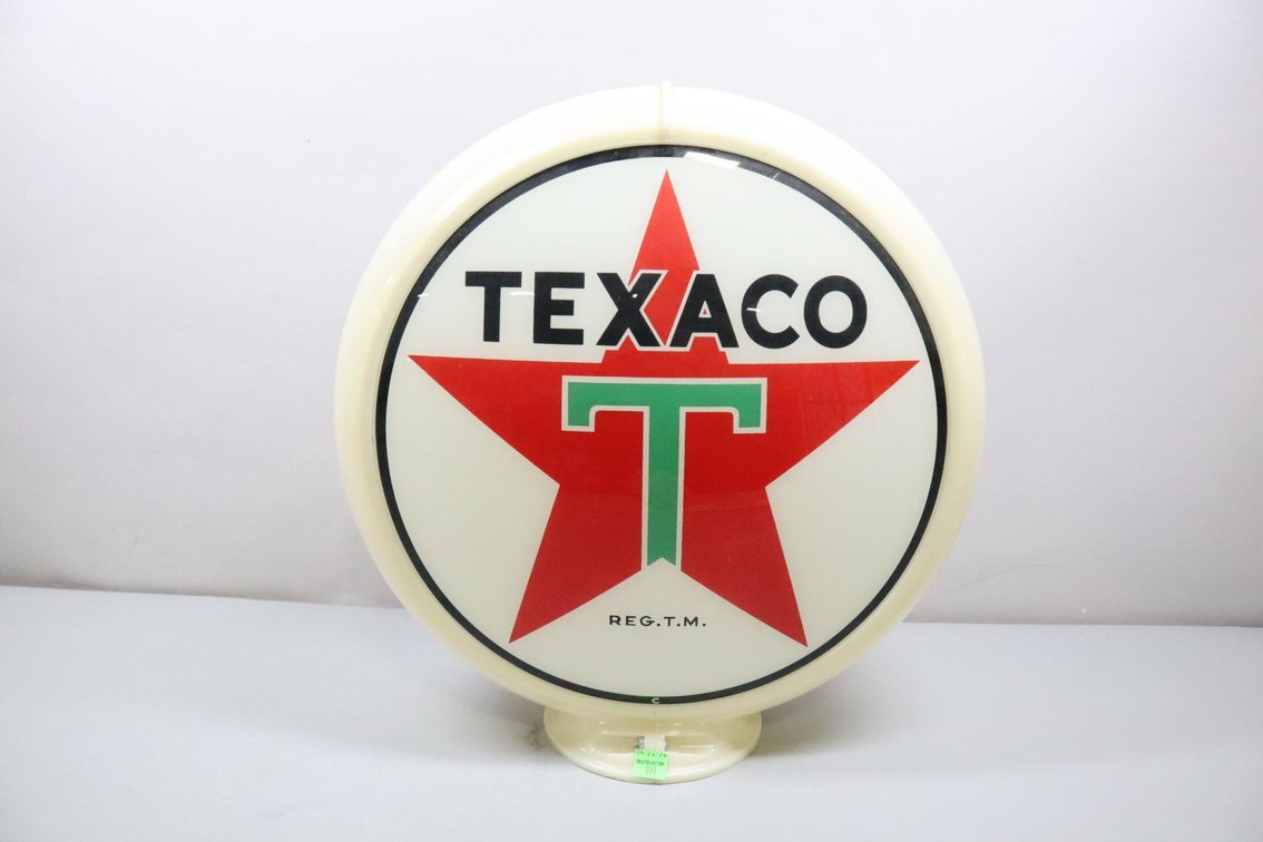 Texaco Globe Pump Topper, Glass Face and Plastic Ring