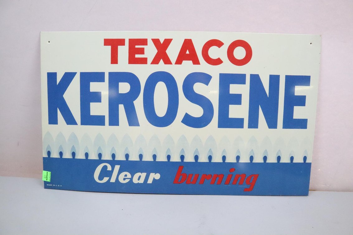 Texaco Kerosene Single Sided Tin Sign