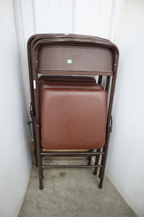 4 Padded Folding Chairs