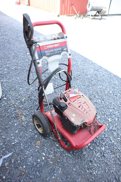 Troy-Bilt 2550 Psi Pressure Washer, Working Condition Unknown