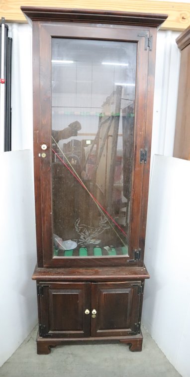6-Gun Pine Cabinet No Key